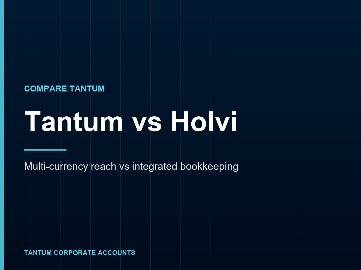 Tantum vs Holvi: Multi-Currency for EEA Businesses